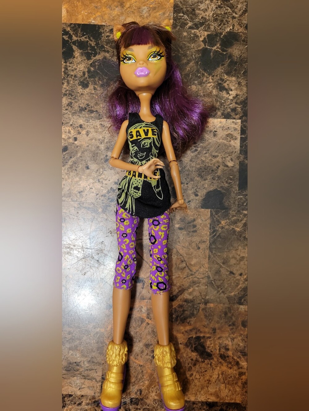 G1 Monster High Clawdeen Wolf Save Frankie Freaky Fusion